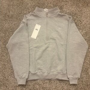 ALO Yoga Gray Zip Up Sweater size M #yogawear